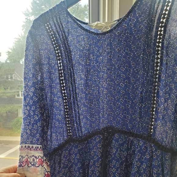 Floral Boho California Moonrise Dress Large - Picture 3 of 4